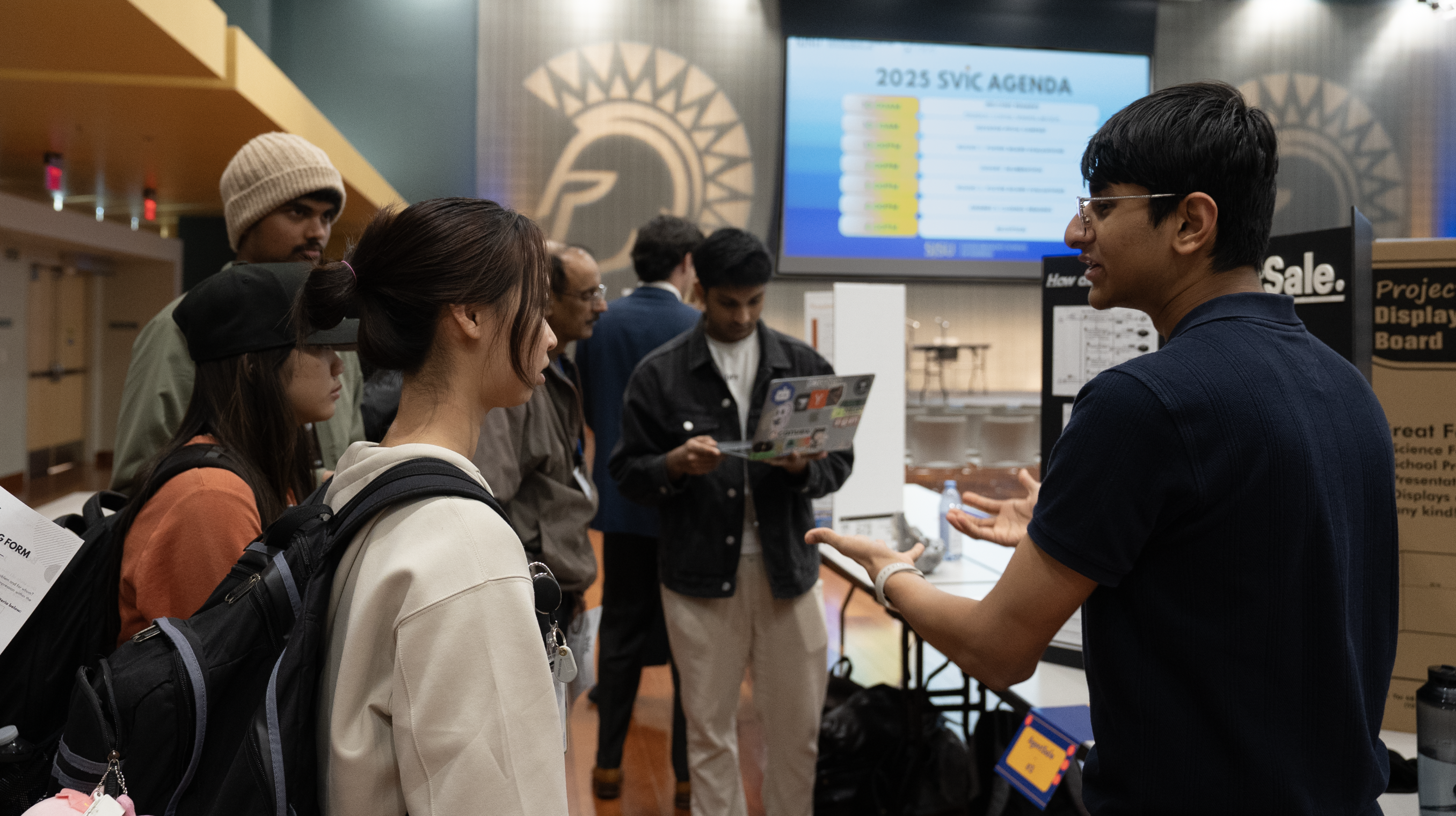 Students showcasing their projects at the 2025 SVIC.